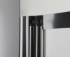 Eger Шторка-гармошка на ванну 89*140см, прозоре скло 5мм, профіль хром - 599-110