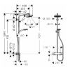 Hansgrohe Crometta 160 Showerpipe Душова система з термостатом - 27264400