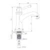 Imprese PODZIMA LEDOVE змішувач для раковини, 35 мм - ZMK01170101