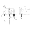 Imprese PODZIMA LEDOVE змішувач для ванни врізний, на три відверстия - ZMK01170105