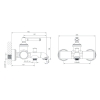 Imprese HYDRANT змішувач для ванни, 35 мм - ZMK031806040
