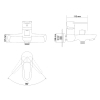 RJ KINK змішувач для ванни одноважільний, хром 35 мм - RBZZ003-3