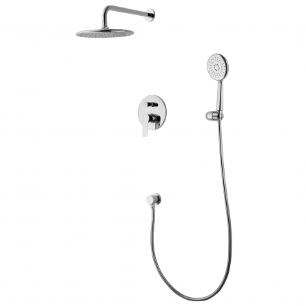 Imprese KUCERA комплект для ванны/душа (смеситель с переключ., верхний и ручной душ, шланг, шланг. подсоед) - VR-50105