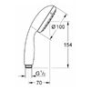 Grohe New Tempesta Classic 26161001 Ручний душ, 2 режими струмені - 26161001