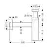 Hansgrohe FLOWSTAR S сифон дизайнерський, матовий чорний - 52105670