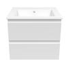 Imprese LORETA комплект меблів 65см, білий: тумба підвісна, 2 ящики + умивальник накладний арт i11041 - f3209W