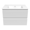Imprese LORETA комплект меблів 80см, білий: тумба підвісна, 2 ящики + умивальник накладний арт i11042 - f3219W