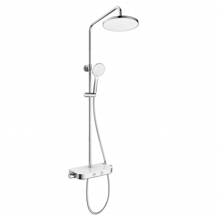 Imprese CENTRUM W система душова (змішувач-термостат для душу, верхній і ручний душ 3 режими, шланг) - Т-15520