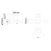 RJ FLY змішувач для ванни одноважільний, хром, 35 мм - RBZ084-3
