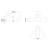 RJ JET змішувач для ванни одноважільний, хром, 35 мм - RBZ071-3