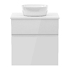 Imprese BLATNA L комплект меблів 60см, білий: тумба підвісна, зі стільницею, 2 ящики + умивальник накладний арт i11143 - f32008W