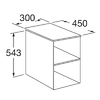 Roca VICTORIA BASIC меблевий модуль 30см, без дверцят, білий глянець - A857509806