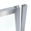 Eger LEXO двері 90*195см трисекційні розсувні, профіль хром, прозрачне стекло 6мм - 599-809/1
