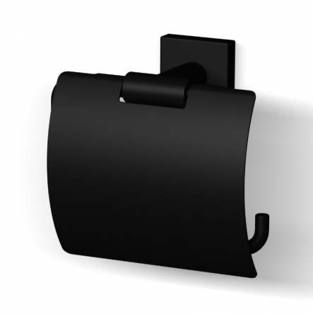 Imprese BILOVEC утримувач для туалетного паперу з кришкою, чорний - 142255B