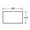 Roca VICTORIA BASIC MODULAR стільниця 89см, колір білий - A857505806