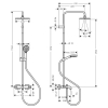 Hansgrohe VERNIS BLEND душова система Showerpipe 230 з термостатом для ванни - 26284000