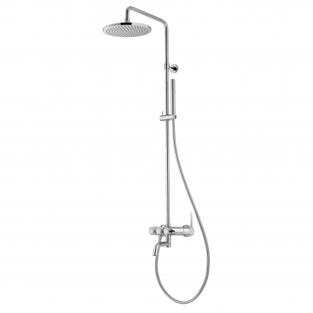 Imprese SMART CLICK система душова (змішувач для ванни, верхній душ 255 мм коло латунь, ручний душ стік латунь 2 режими, шланг 180 см), хром - ZMK101901207