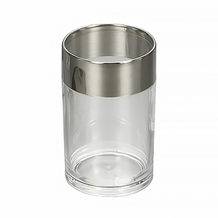 RJ WARSAW склянка окремостояча, полікарбонат, нержавіюча сталь, сатин - RJAC022-04NI
