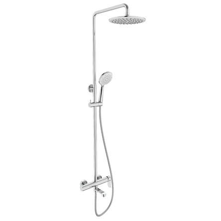 Volle SISTEMA E система душова (змішувач для ванни, верхній душ 230 мм ABS коло, ручний душ 121 мм 3 режими, шланг 160 см), cromo - 1580.091201