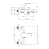 Imprese MODUS змішувач для ванни, хром - f03208201SR