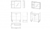 RJ ATLANT комплект меблів 80см білий: тумба підлогова, 2 дверцята + дзеркальна шафа 80*60см + умивальник меблевий артикул RZJ815 - RJ02801WH