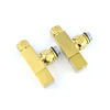 Кран кутовий для рушникосушки Raftec Quadro 1/2х1/2, золото, 2шт. 25-433430-5012