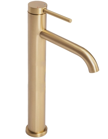 смеситель для умывальника Rea Clif gold brushed высокий (REA-B5329)