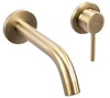 смеситель для умывальника скрытого монтажа Rea Owen gold brushed + box (REA-B5334)