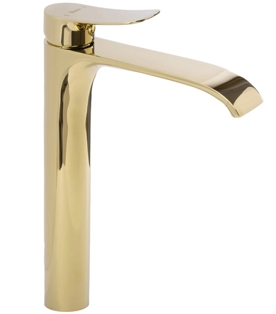 смеситель для умывальника Rea Dart gold, высокий (REA-B5651)