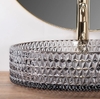 умывальник Rea Cristal 39x39 grey (REA-U8880)