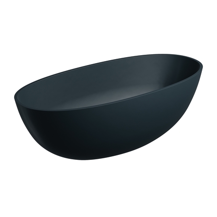 ванна Omnires Shell 160x75 овальная black lava (SHELLWWBLV)