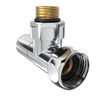 Кран кутовий Laris 1/2 - 3/4 Звичайний + ексцентрики 2шт. (LX-8202) - 71401041