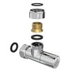 Кран кутовий Laris 1/2 - 3/4 Звичайний + ексцентрики 2шт. (LX-8202) - 71401041