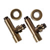 Кран кутовий для рушникосушки Raftec 1/2 х1/2, подовжений, бронза, 2шт. 25-530430-4012